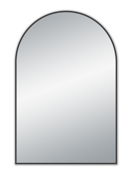 600*900*21.5mm Uni Framed Mirror(Gun Metal Aluminium Frame)