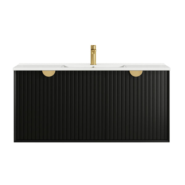 Marlo 1500mm Matte Black Wall Hung Cabinet Only
