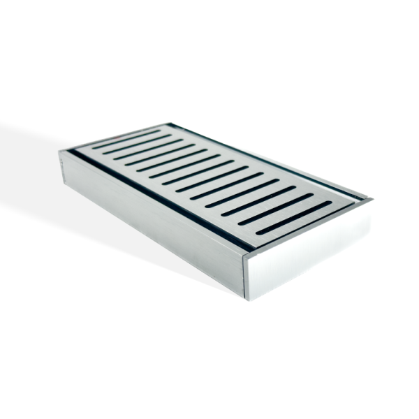 Muses Brushed Black Ezy Flow Floor Grate 100*100*26mm(Maximum 5600mm,80mm Waste)