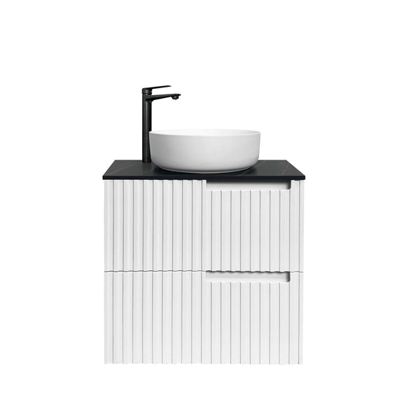 Noosa 600mm Satin White Wall Hung Vanity with Top 10TH