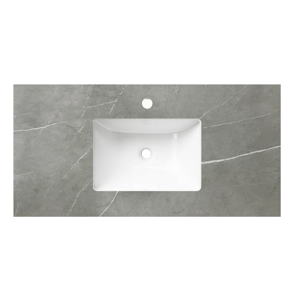 Noosa 750mm Satin White Wall Hung Vanity with Undermount Top & Basin