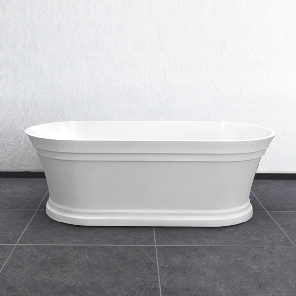 Hampton 1700x800x560 Gloss White Bathtub NF