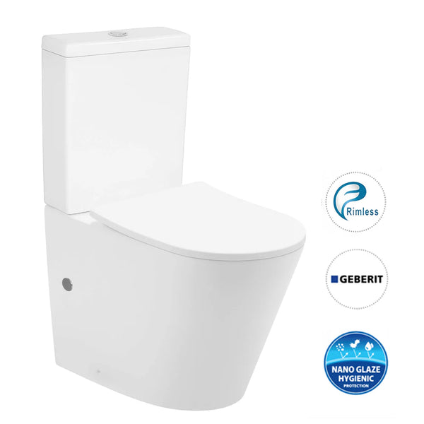 Luzzi Rimless Toilet Suite STD Seat