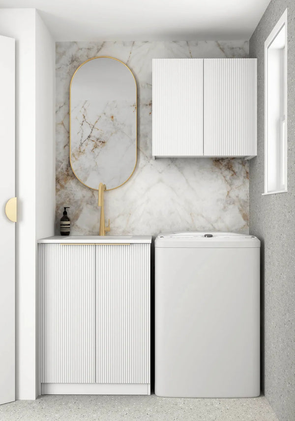 Wall and Base Cabinets Kit 650 Bondi White with Top