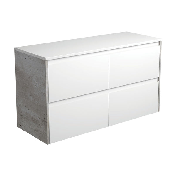 AMATO Satin White 1200 Cabinet INDUSTRIAL Panels