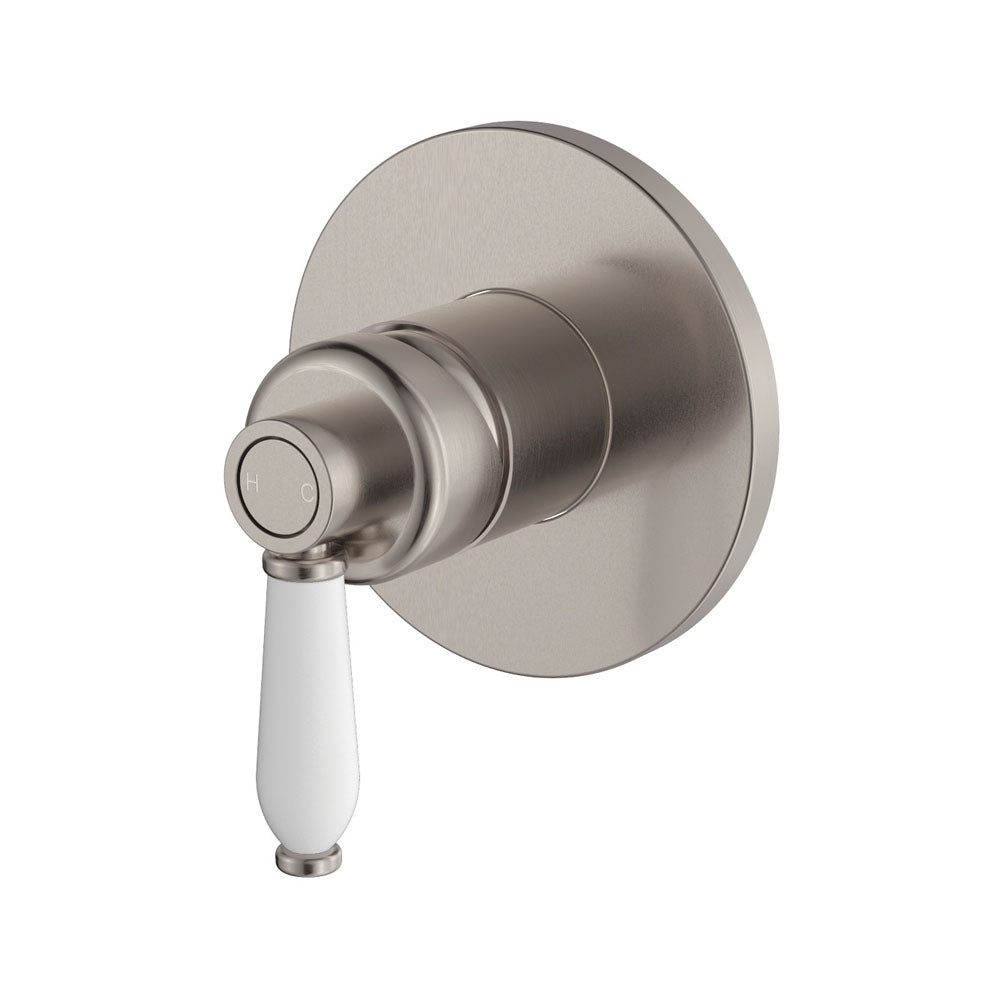 ELEANOR Wall Mixer White Handle