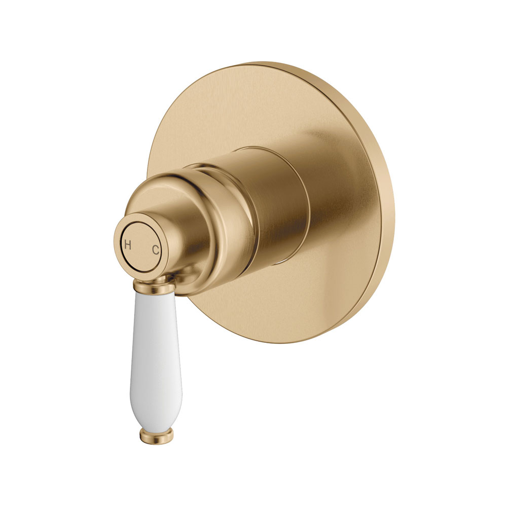 ELEANOR Wall Mixer White Handle