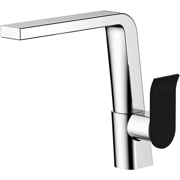 LINCOLN Swivel Sink Mixer Chrome and Black Handle