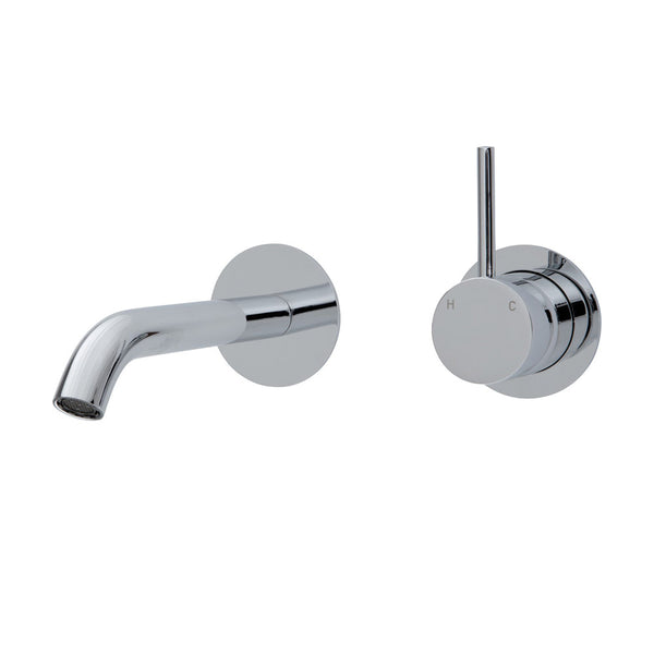 KAYA UP Basin/Bath Mixer 160mm Outlet Set Round Plates