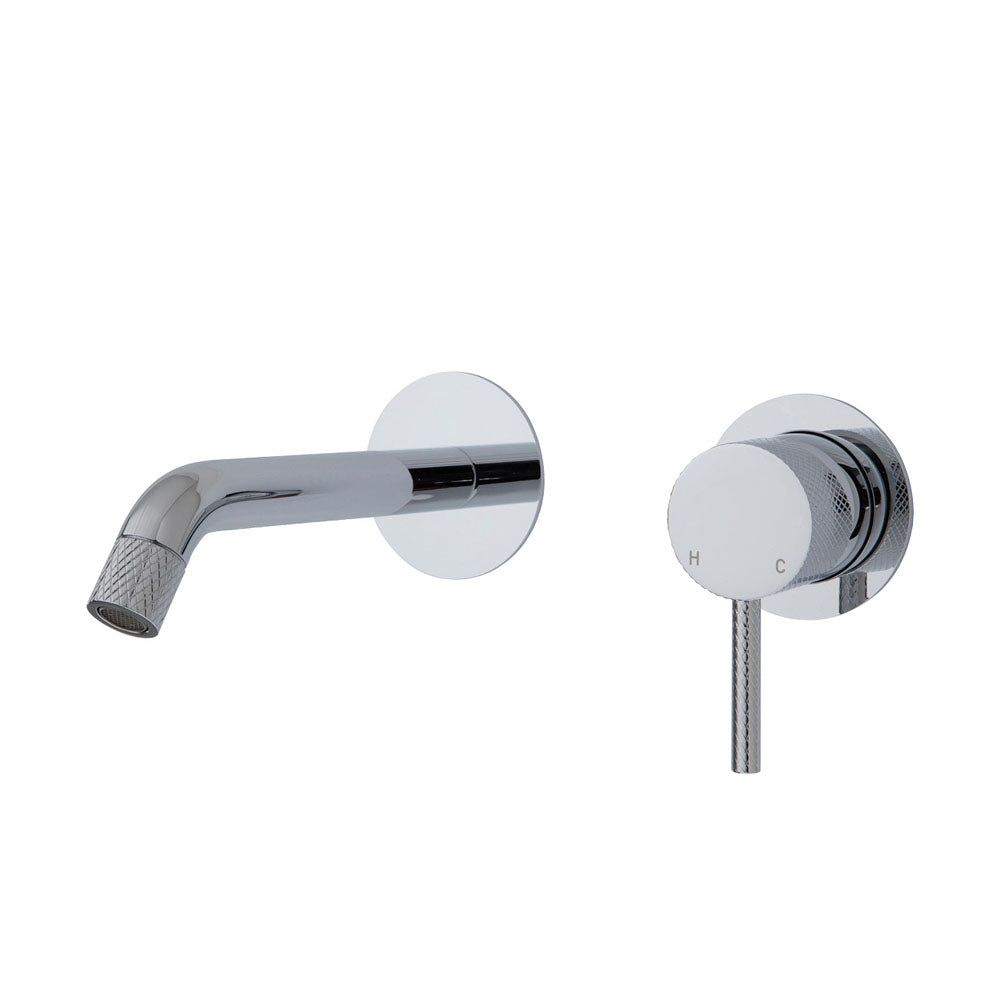 AXLE Basin/Bath Wall Mixer with 160mm Outlet Round Plates