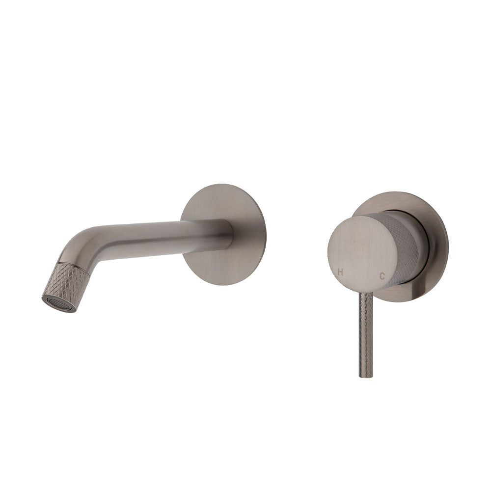 AXLE Basin/Bath Wall Mixer with 160mm Outlet Round Plates