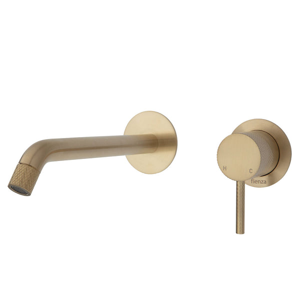 AXLE Basin/Bath Wall Mixer with 200mm Outlet Round Plates