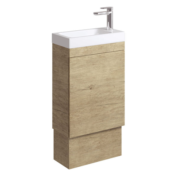 DENZEL EDGE 450 SCANDI OAK On Kick Vanity 1TH No Overflow