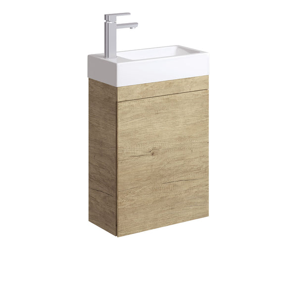 EDGE 450 SCANDI OAK Wall Hung Vanity No Overflow