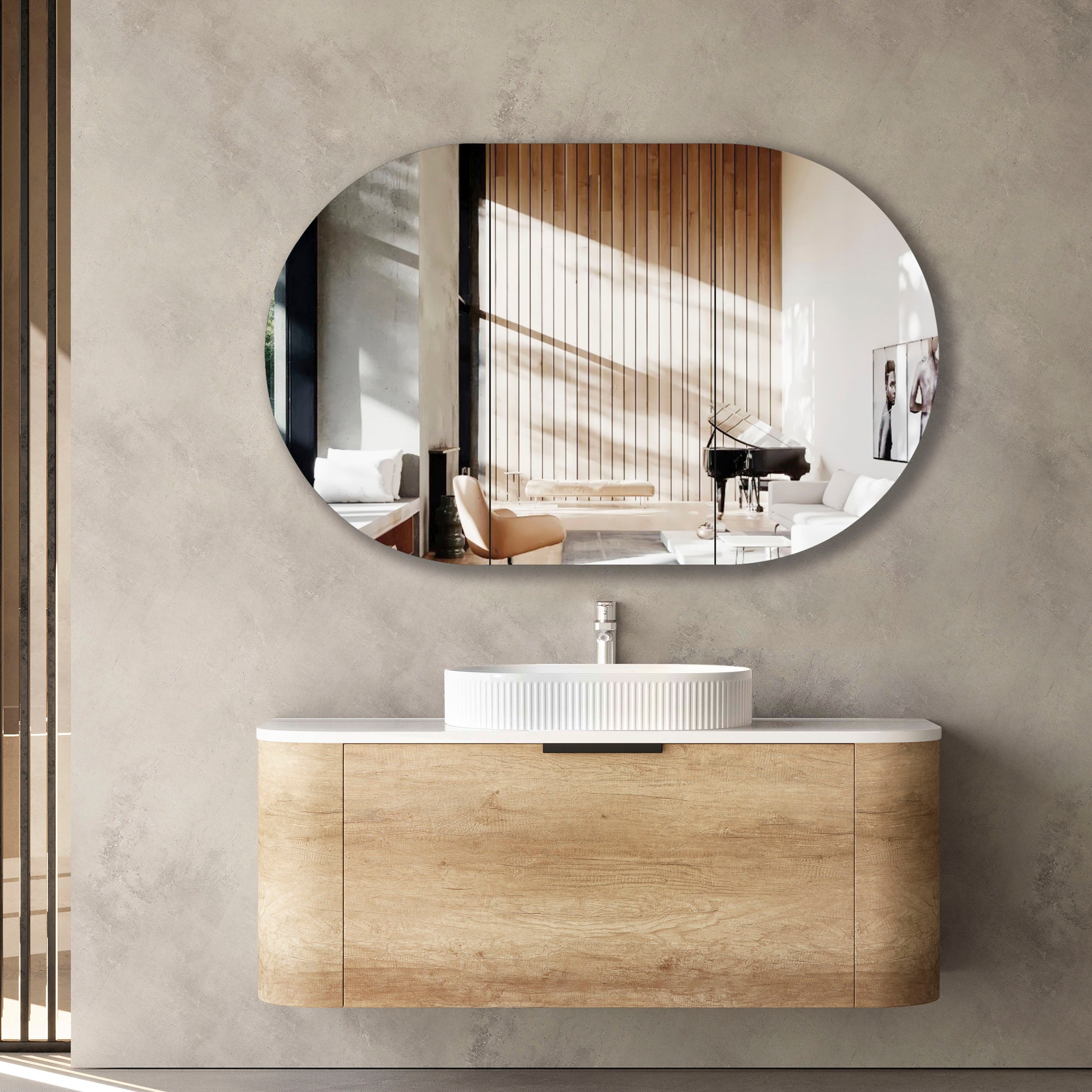 BONDI 1200mm WH Oak ST Vanity