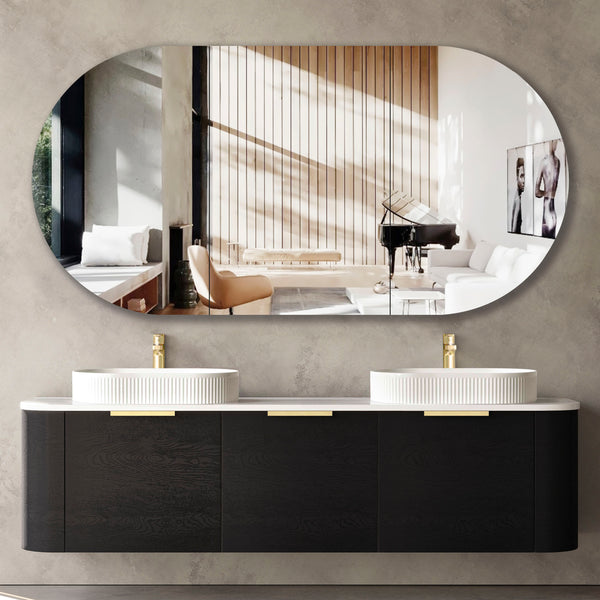 BONDI1800mm Wall Hung Oak ST Vanity