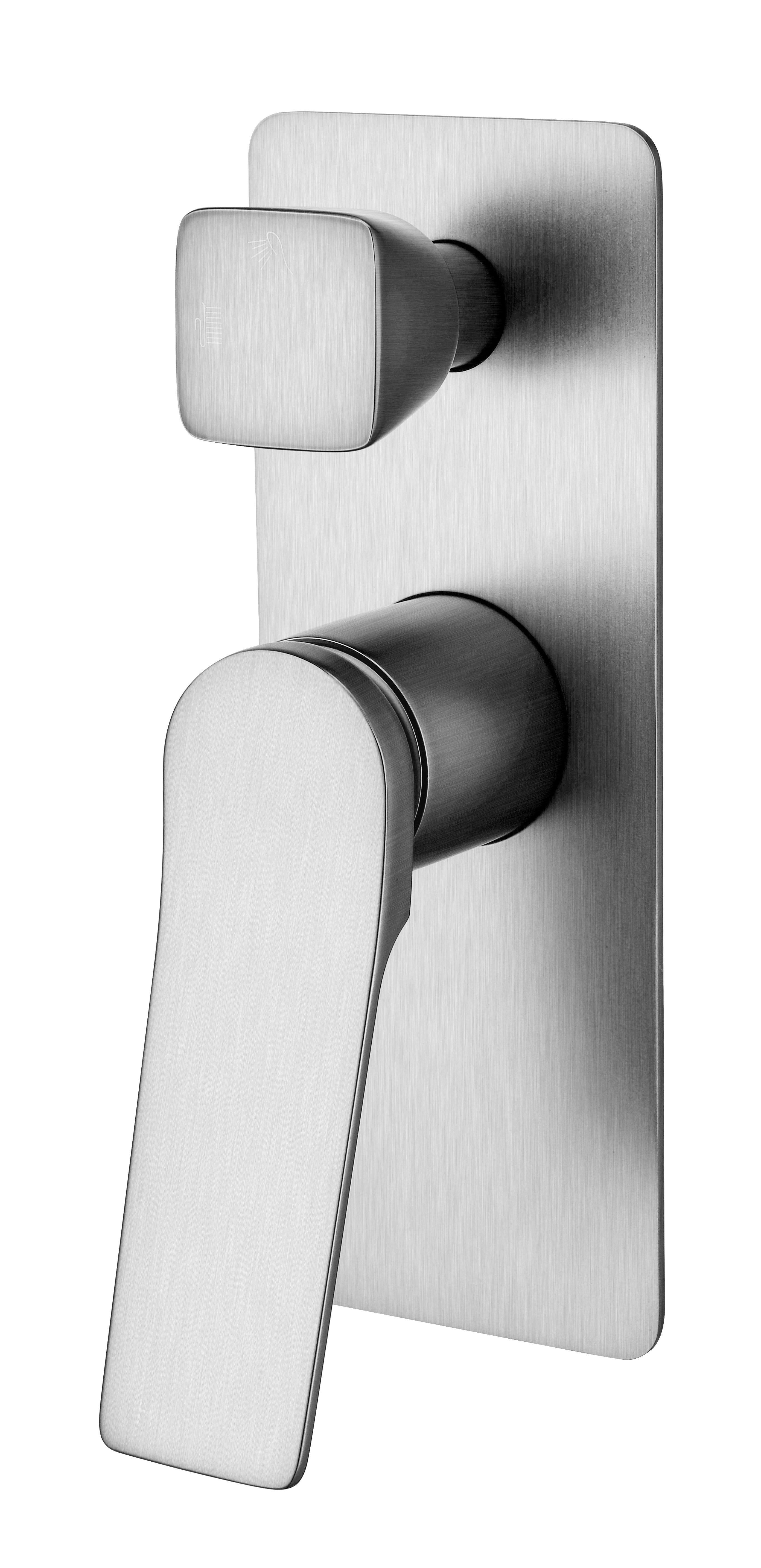 RUSHY Series Square Wall  Mixer With Diverter