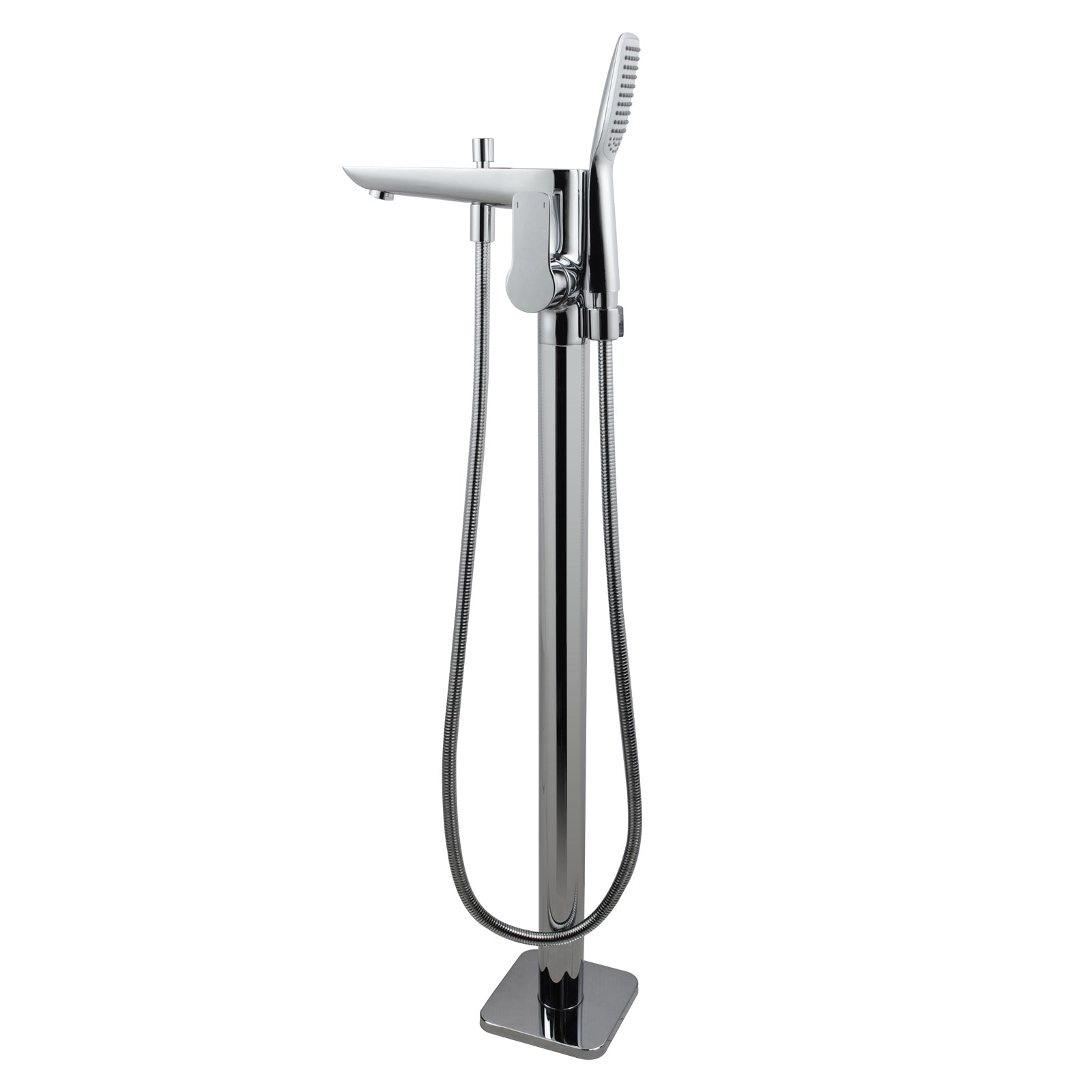 Floor Standing Mixer With Diverter & Handheld Shower(Brass)