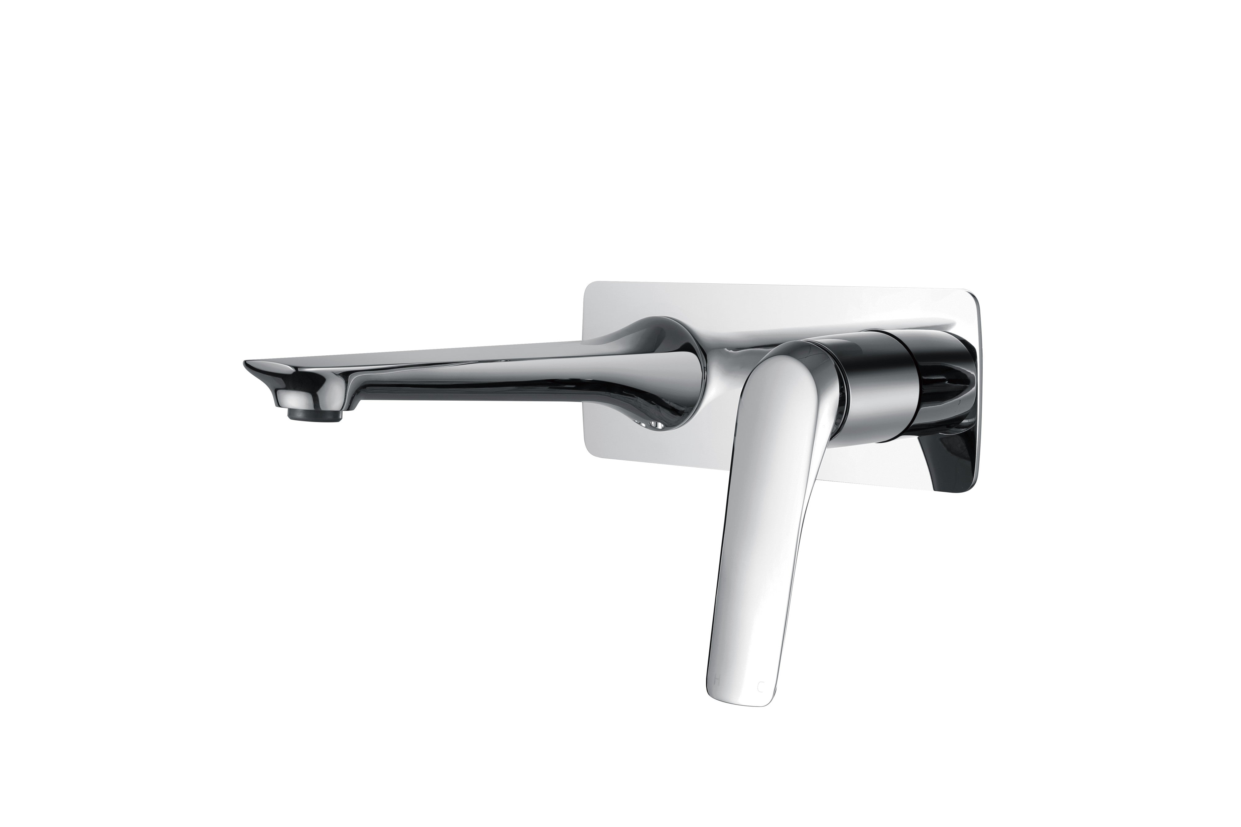 AU Series Square Bathtub/Basin Wall Mixer With Spout