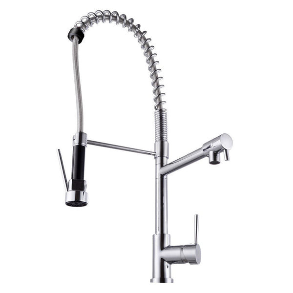 Spring Double Spout Kitchen Sink Mixer Tap