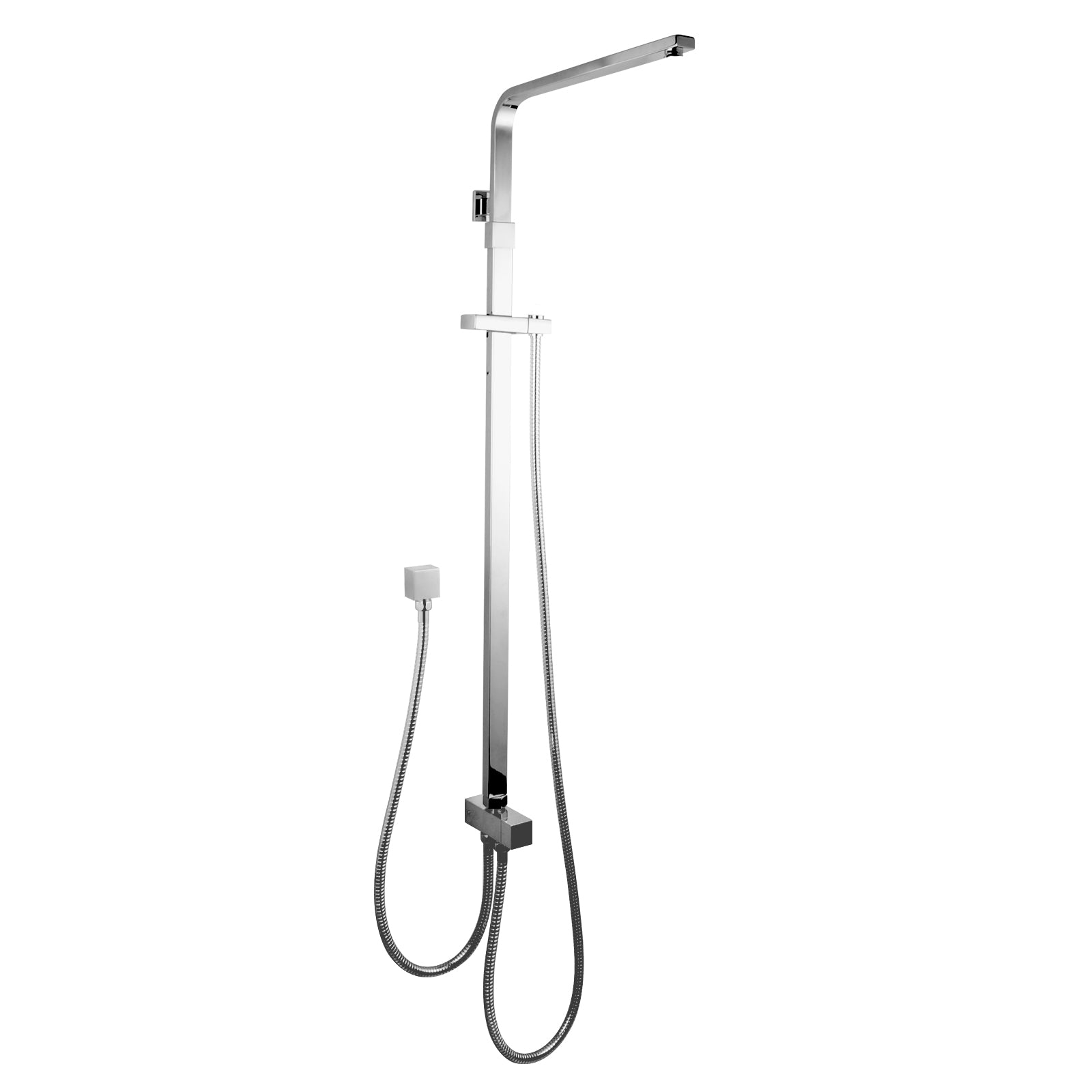 Square Shower Station without Showers Head and Handheld Shower(Stainless Steel Hose)