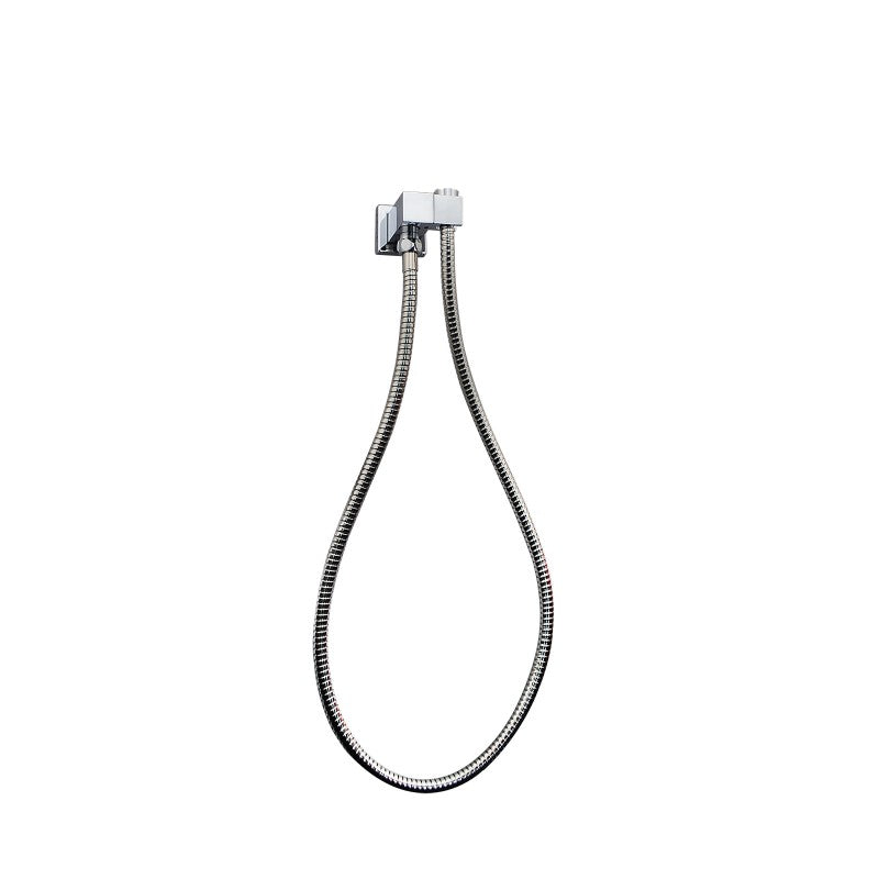 Square Hand Shower Rail without Handheld Shower(Stainless Steel Hose)