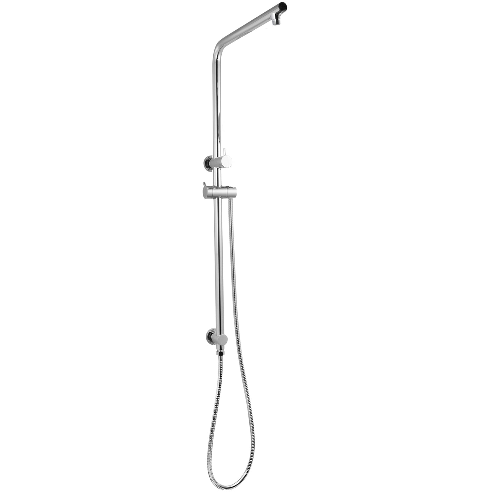 Round Shower Station(Right Angle) without Showers Head and Handheld Shower(Stainless Steel Hose)