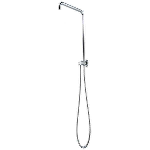 Round Shower Station without Showers Head and Handheld Shower(530mm Height,Stainless Steel Hose)