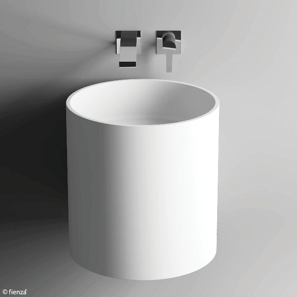 LIVO Solid Surface Cylinder Wall Hung Basin