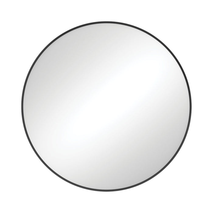 REBA Round Framed Mirror 800mm Matte Black