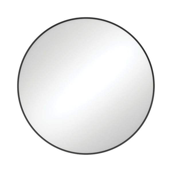 REBA Round Framed Mirror 800mm Matte Black