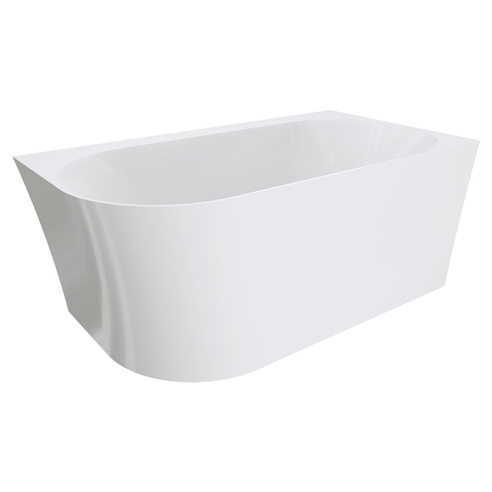 CHLOE 1400 Acrylic Corner Bath Left Hand Gloss White 1400 x 750 x 600 mm