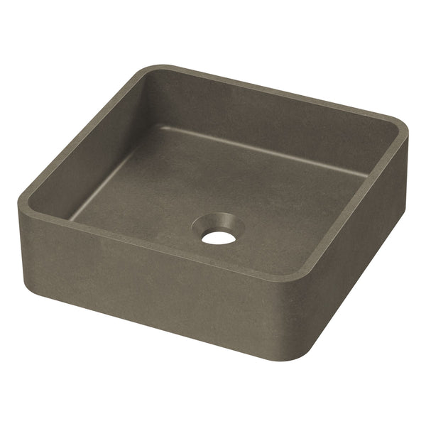 Zale Concrete Square Basin Grey 360 x 360 x 120 NTH