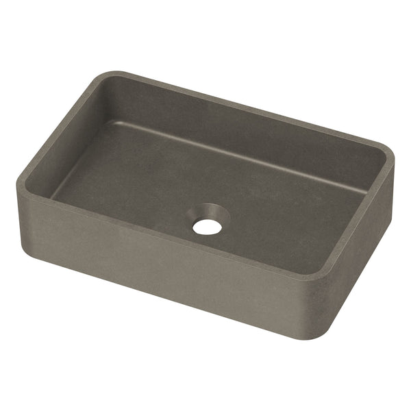 Zale Concrete Rectangle Basin Grey 500 x 350 x 120 NTH