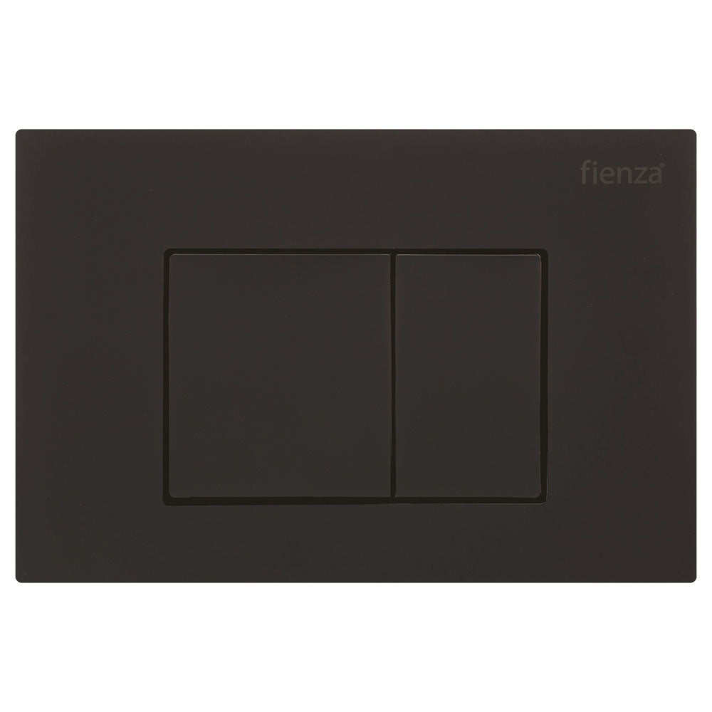 RT Matte Black Square Button Plate RT