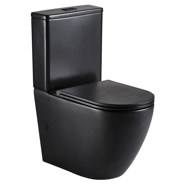 KOKO BTW P Trap Toilet Suite Matte Black