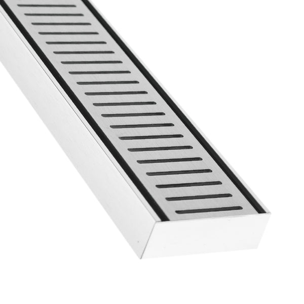 Lauxes Aluminium Next Generation Floor Grate 35(NXT35) Silver 100*100*35mm(Maximum 3000mm,80mm Waste)