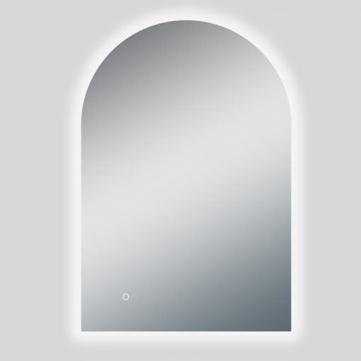 600*900*5mm Arch 3 Color Lighting Backlit LED Mirror with Touch Sensor Switch