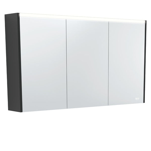 UNIVERSAL Mirror Cabinet 1200 with Satin White Side Panels