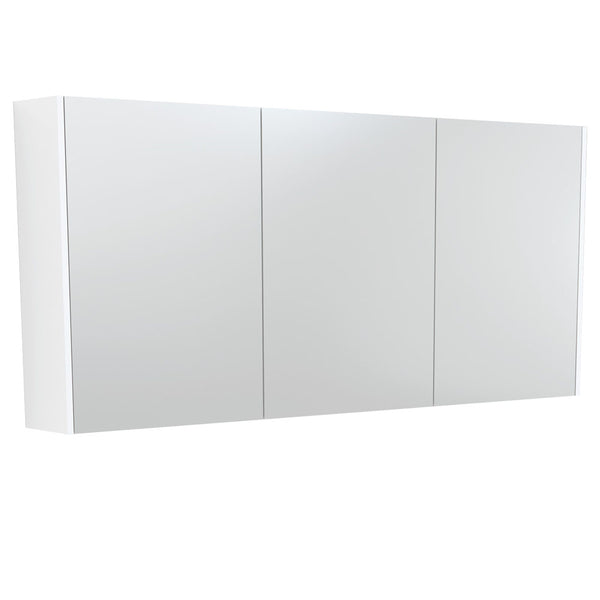 UNIVERSAL Mirror Cabinet 1500 with Satin White Side Panels