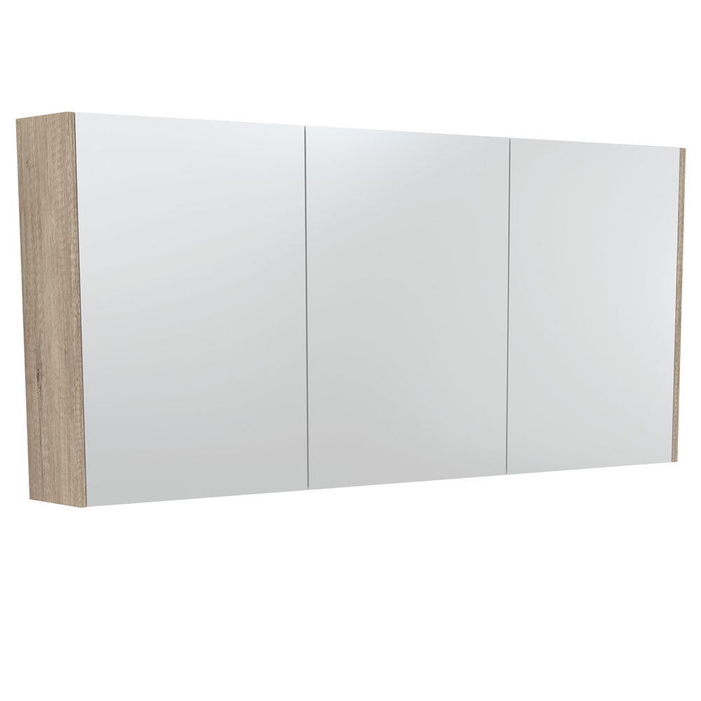 UNIVERSAL Mirror Cabinet 1500 with SCANDI OAK Side Panels