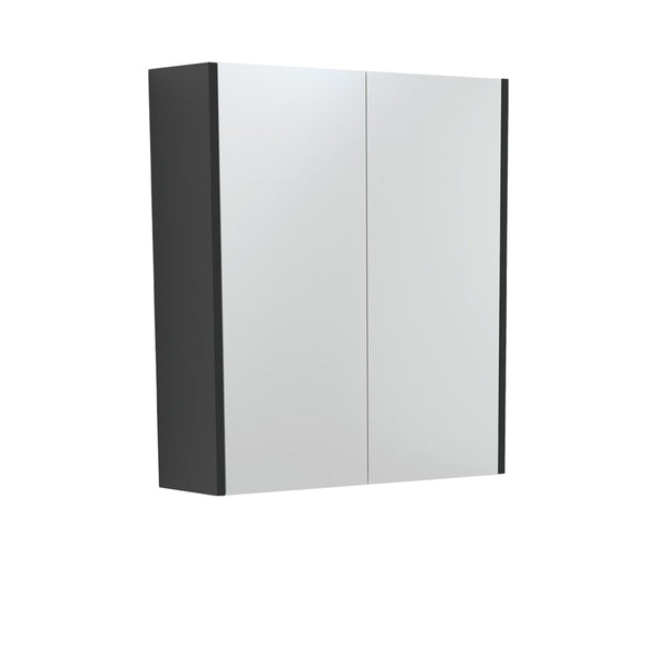 UNIVERSAL Mirror Cabinet 600 with Satin Black Side Panels