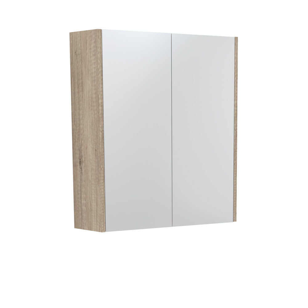 UNIVERSAL Mirror Cabinet 600 with SCANDI OAK Side Panels