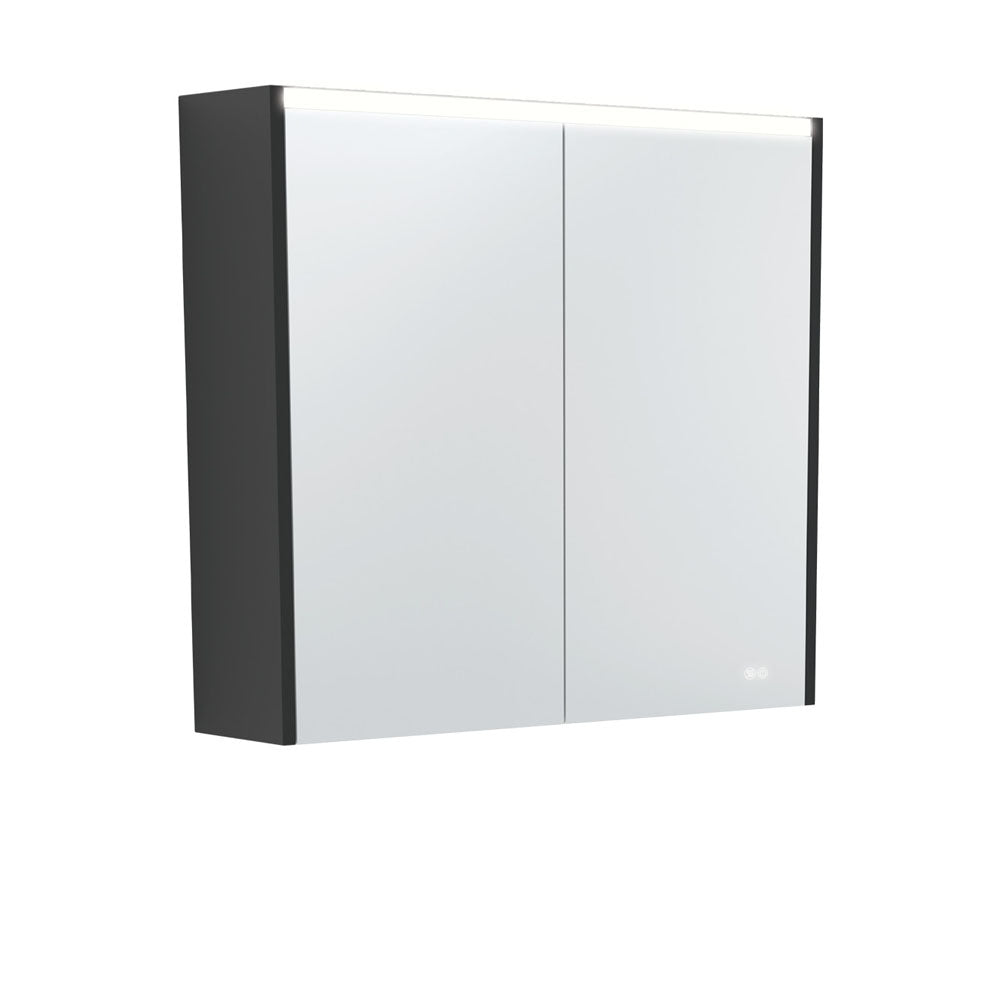 UNIVERSAL Mirror Cabinet 750 with Satin White Side Panels