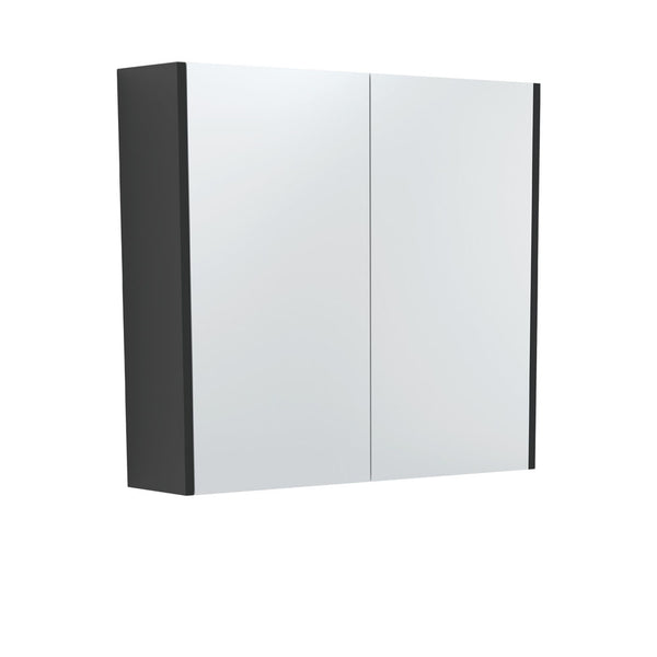 UNIVERSAL Mirror Cabinet 750 with Satin Black Side Panels