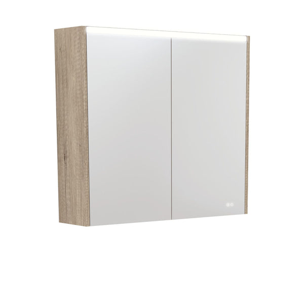 UNIVERSAL Mirror Cabinet 750 with SCANDI OAK Side Panels