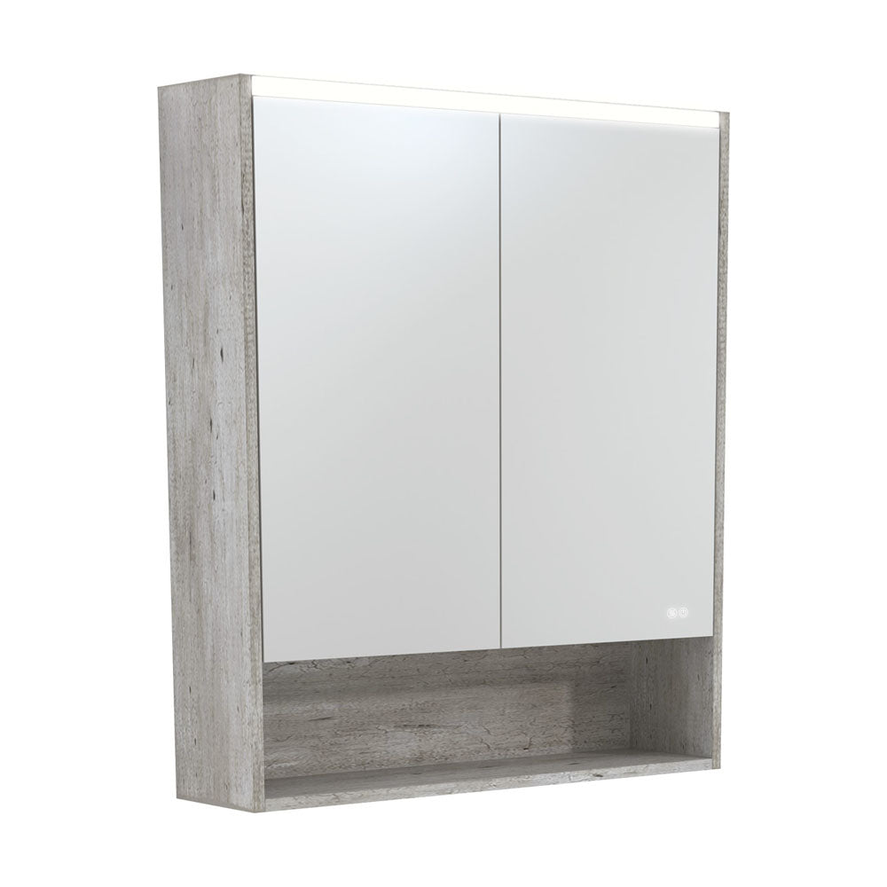 UNIVERSAL Mirror Cabinet 750 with Gloss White Side Panels