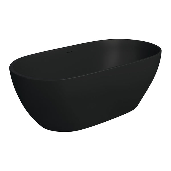 LUCIANA  1500 Matte Black Bath 1500 x 750 x 550mm