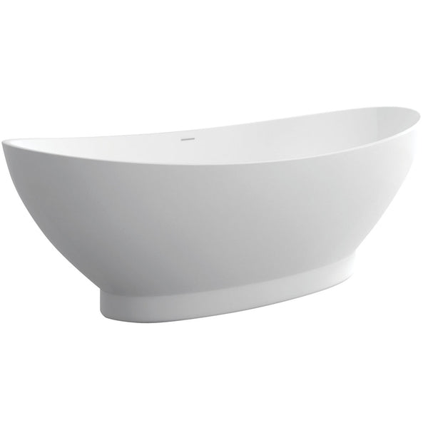 ANTONIA Stone Bath 1550x780x 580mm with Overflow