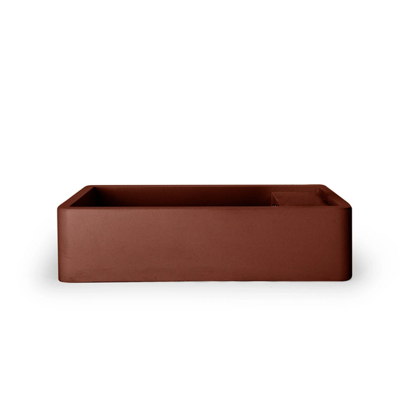 Shelf 01 Basin - Overflow - Surface Mount (Clay,No Tap Hole,Black)